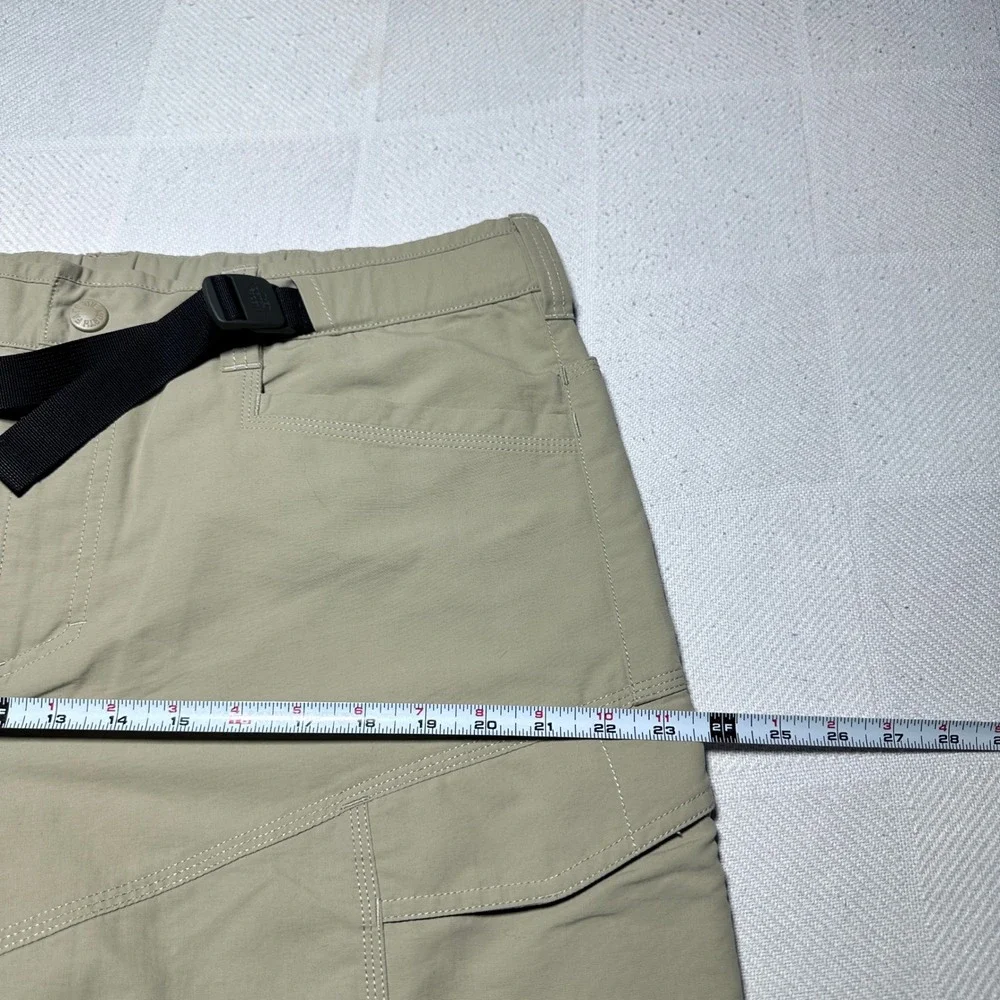 North Face Paramount Peak Convertible Pants Mens Large Zip Off Cargo Hiking Tan